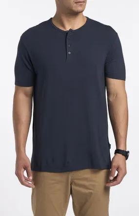 Stone Rose Modal Short-Sleeve Henley