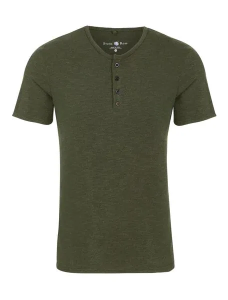 Stone Rose Modal Short-Sleeve Henley