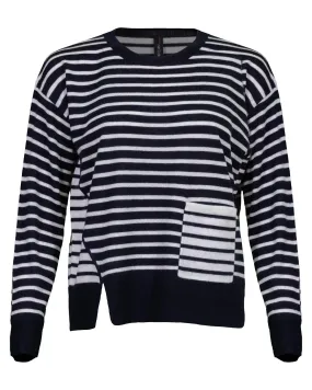 Striped Fine Knit Pullover