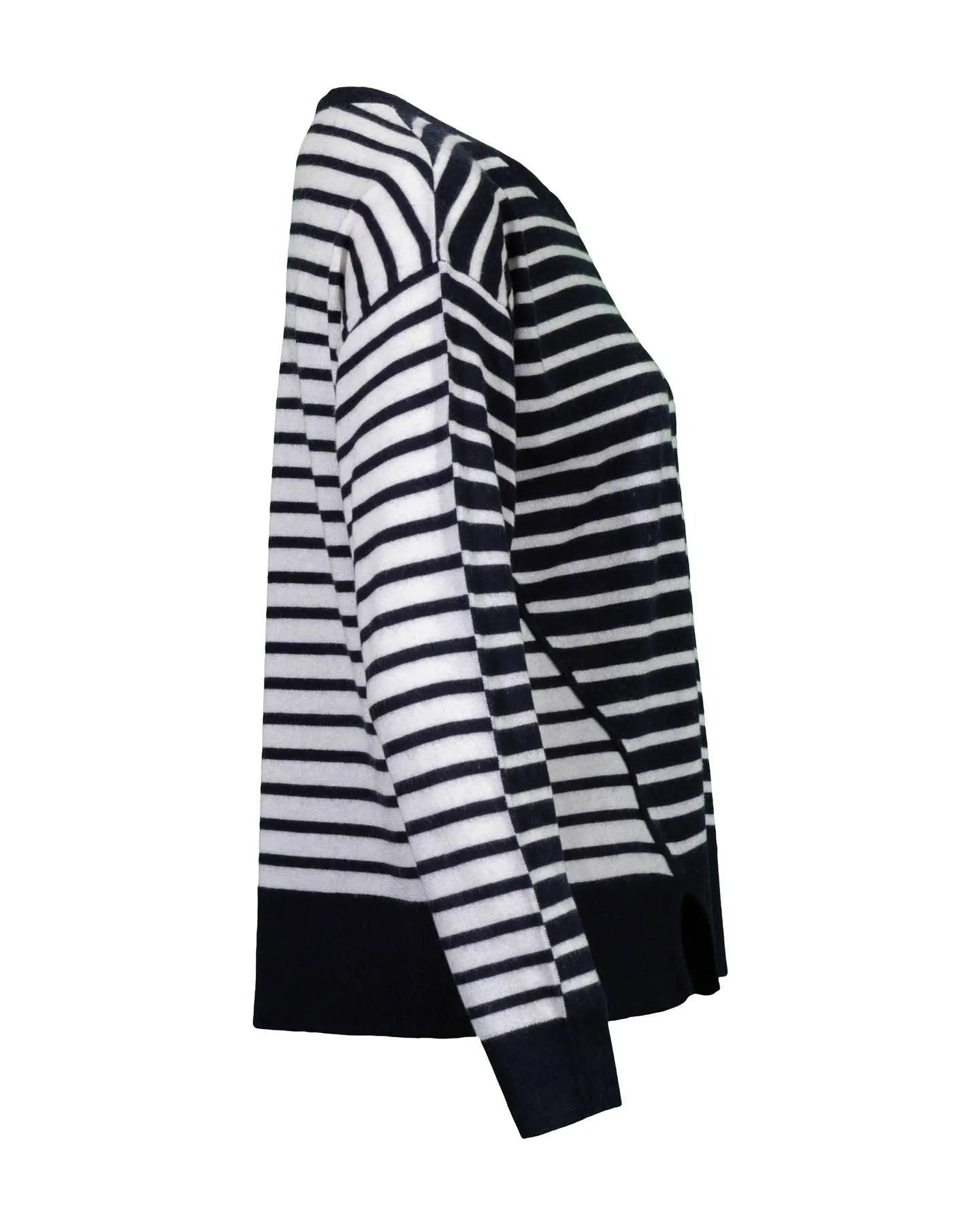 Striped Fine Knit Pullover