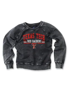 Texas Tech Double T "Bar Tee" Raglan Fleece KIDS Pullover