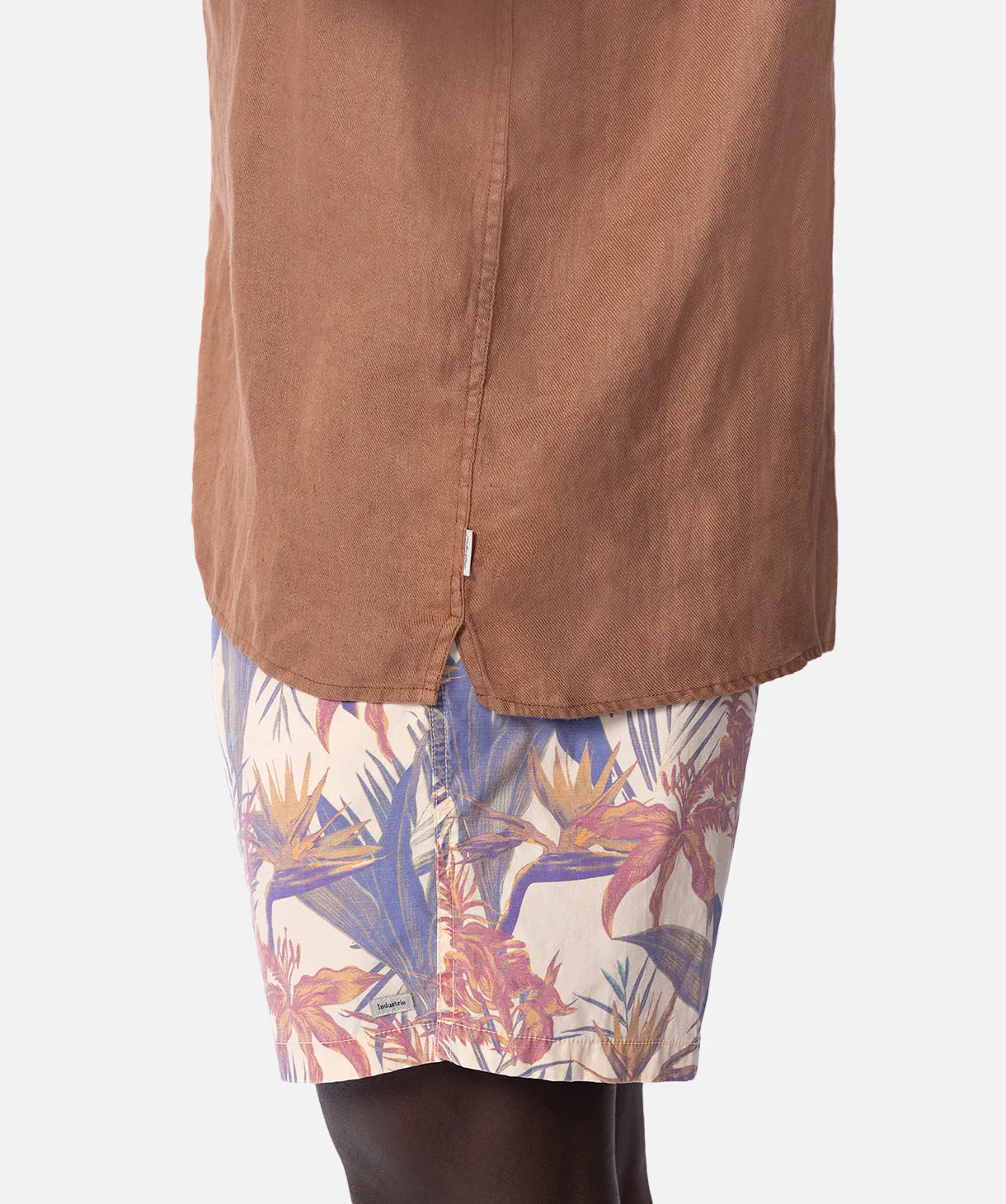 The Del Sur Linen S/s Shirt - Copper