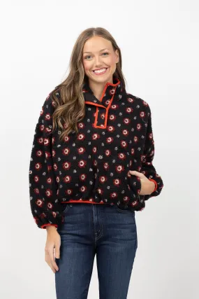 The Great. The Countryside Pullover in Navy Geo Daisy
