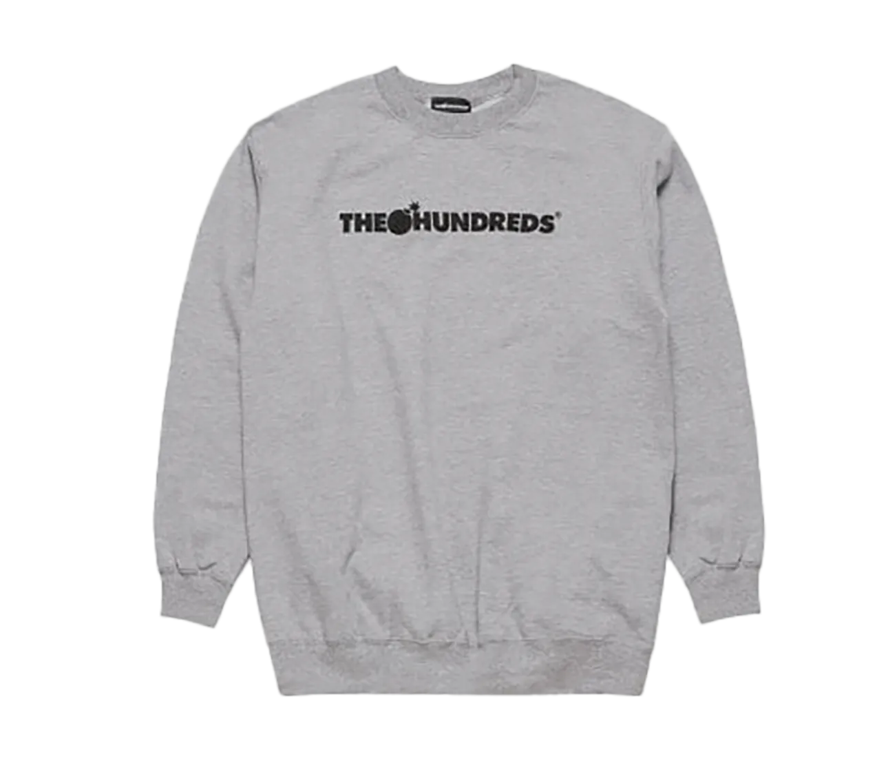 THE HUNDREDS CREWNECK CHARCOAL HEATHER - T17P102119
