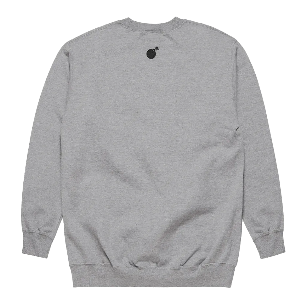 THE HUNDREDS CREWNECK CHARCOAL HEATHER - T17P102119