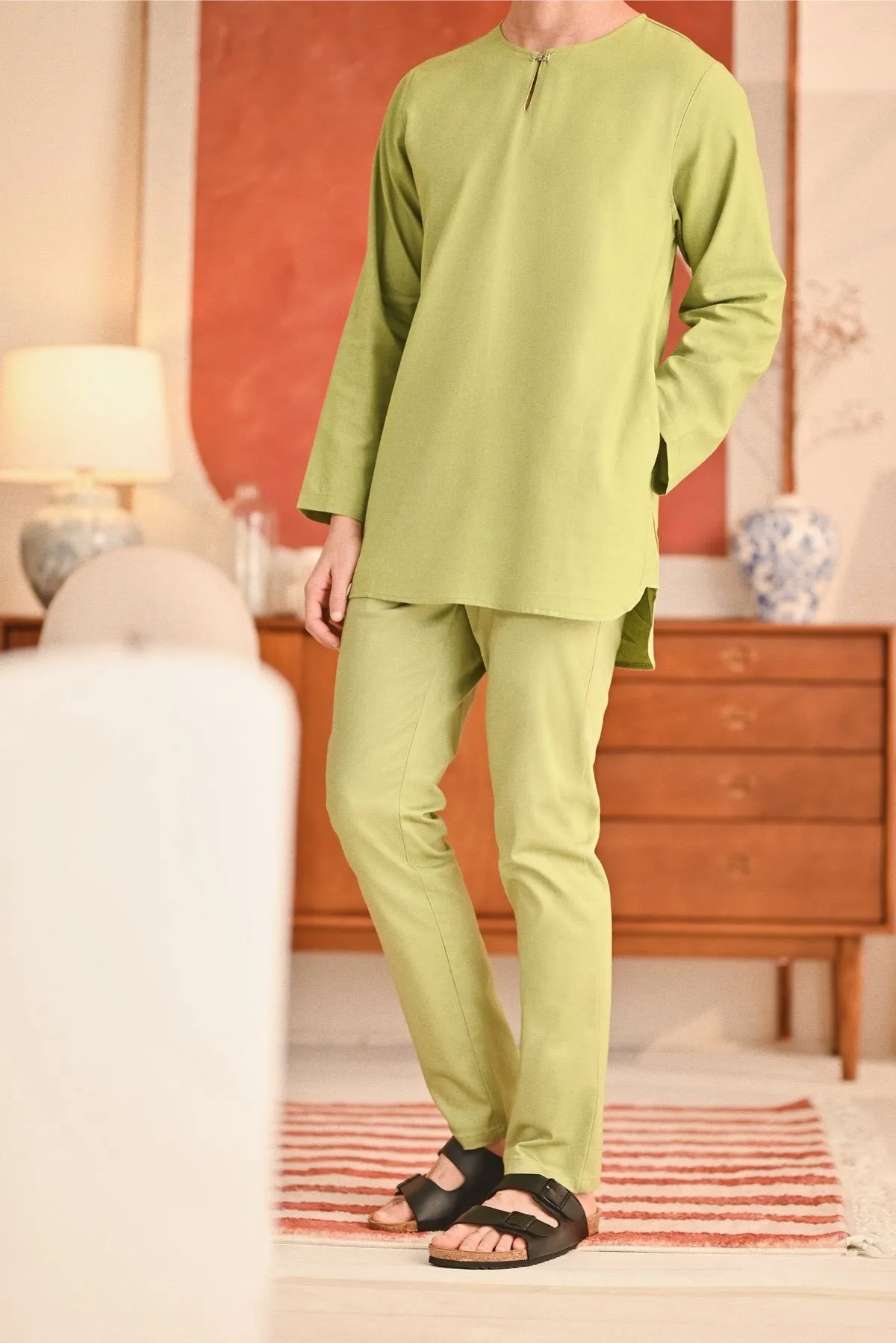 The Perfect Men Slim Fit Pants - Lawn Green