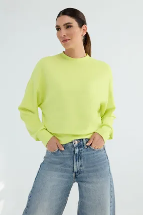The Power Pullover: Classic - Magic Double Knit - Citron