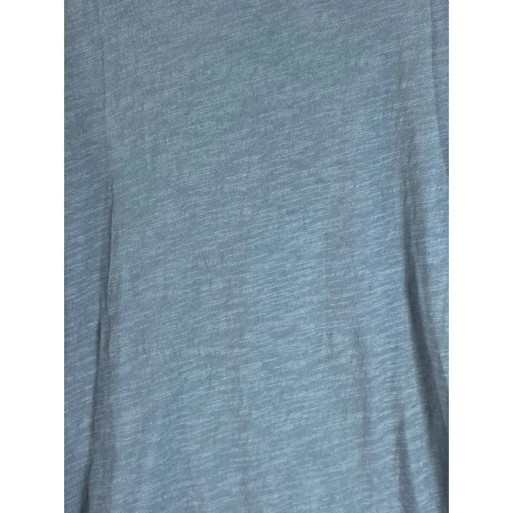 THEORY Men's Sky Blue Arlee Strato Short Sleeve Henley Shirt SZ L