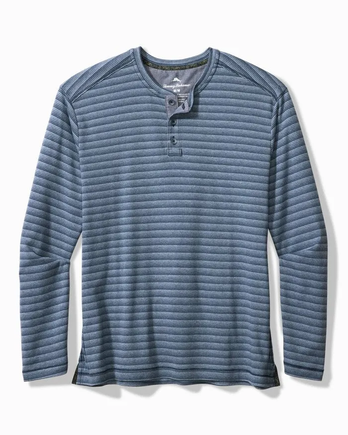 Tommy Bahama Mens Shadow Bay Long-Sleeve Henley Shirt