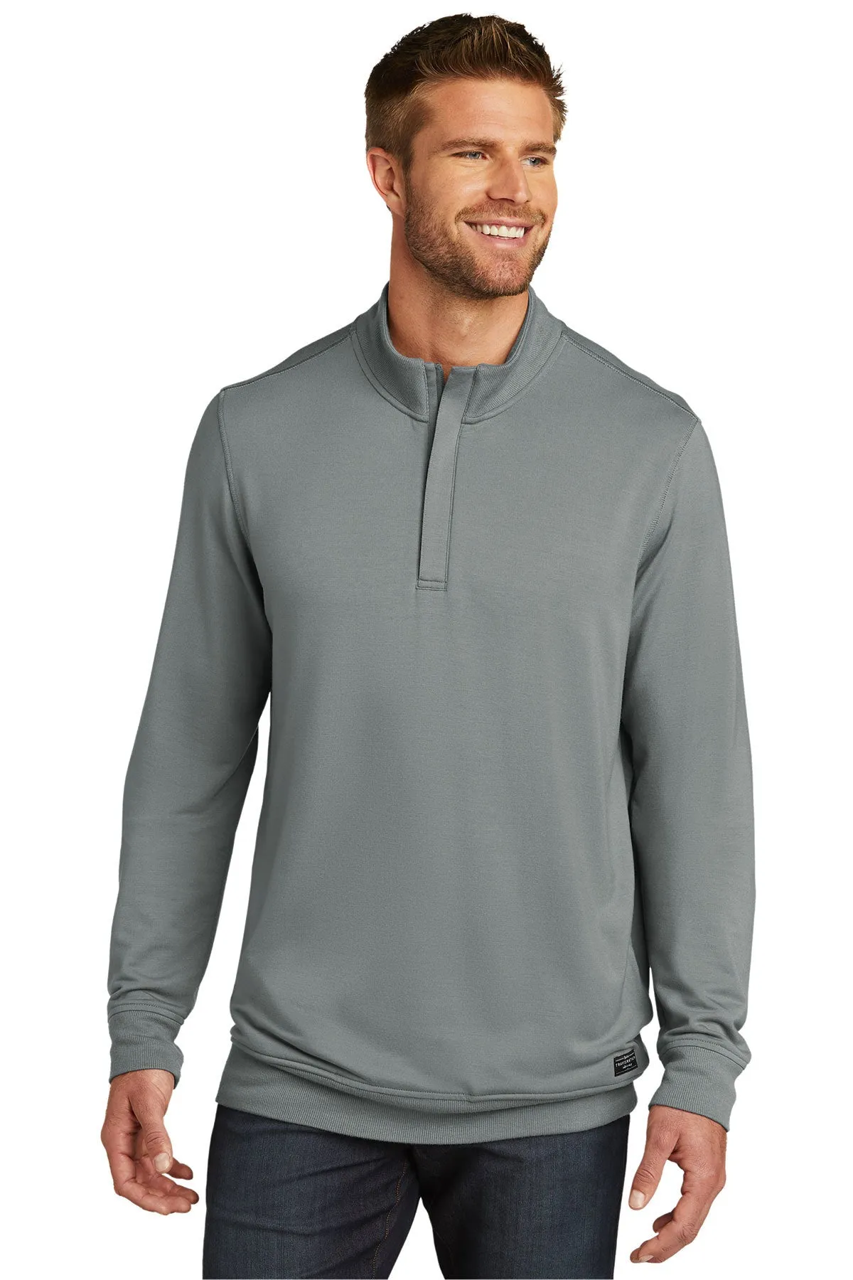 TravisMathew Newport 1/4-Zip Fleece Quiet Shade Grey