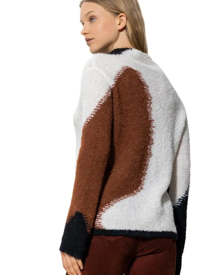 Tri-Colored Knit Pullover
