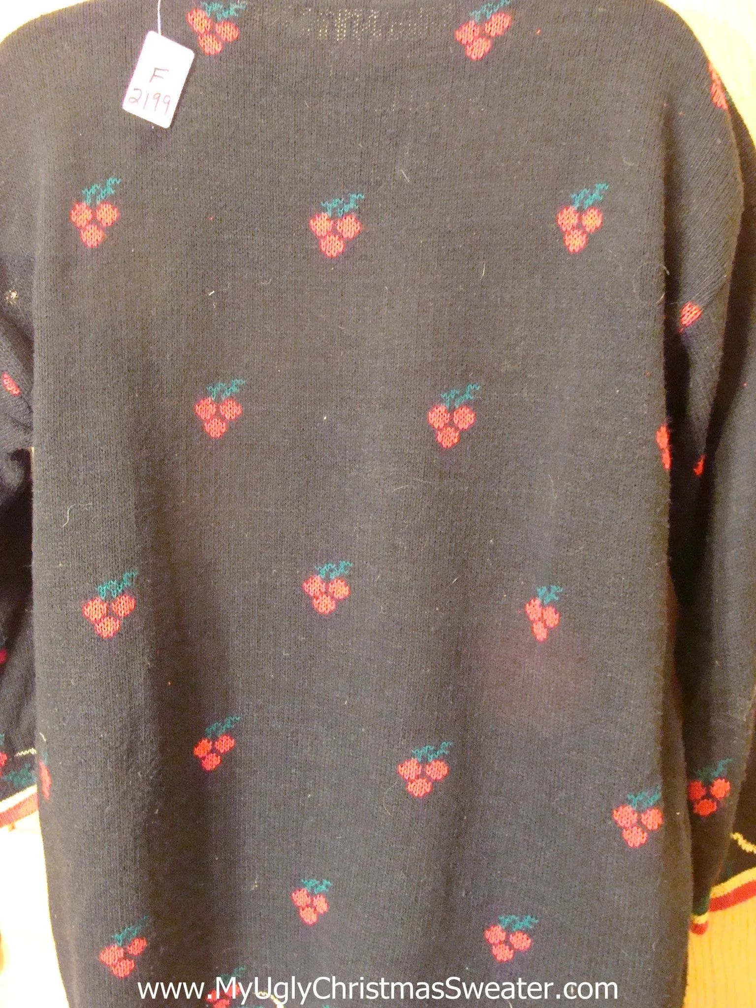 Ugly Christmas Sweater 80s Poinsettias