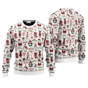 Ugly Christmas Sweater JulesRoche Women's All-Over Print Jumper