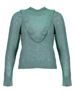 Veronica Beard Sorina Ruffled Sweater