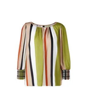 Vertical Multi Stripe Top