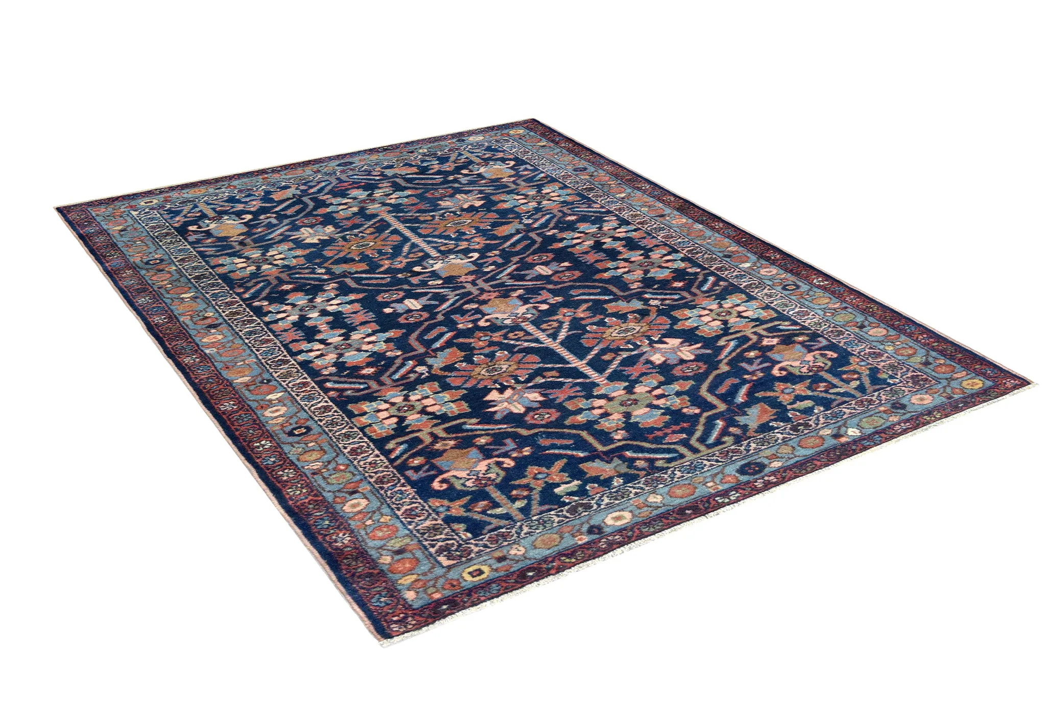Vintage Kurdish Overall Rug