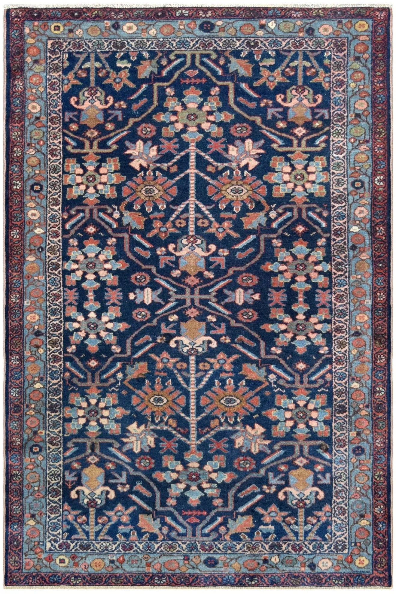 Vintage Kurdish Overall Rug