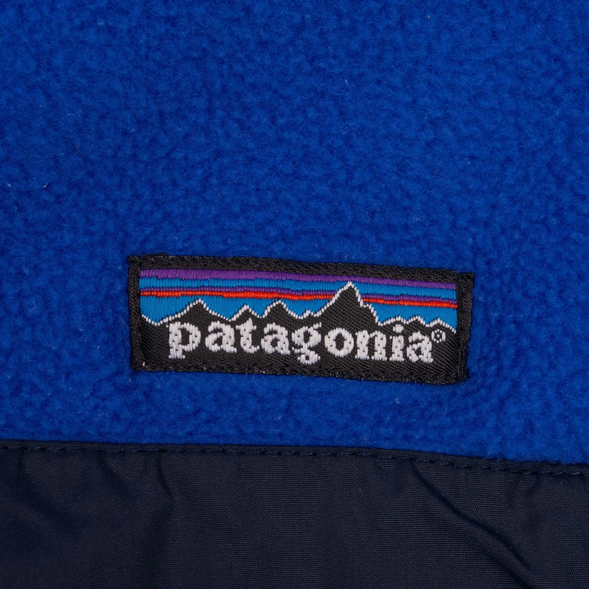VINTAGE PATAGONIA SYNCHILLA SNAP T BLUE 1990S FLEECE PULLOVER MEDIUM MADE USA