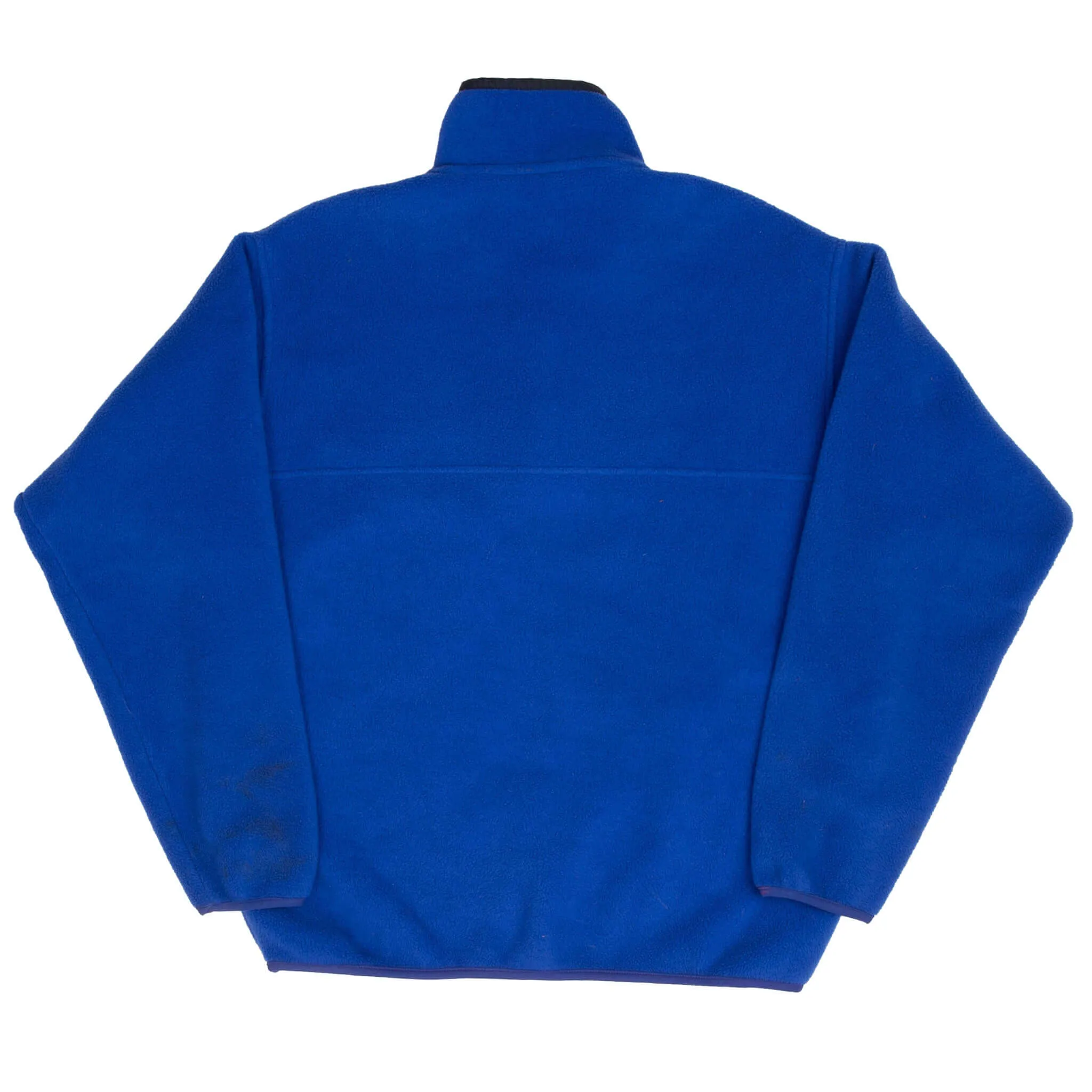 VINTAGE PATAGONIA SYNCHILLA SNAP T BLUE 1990S FLEECE PULLOVER MEDIUM MADE USA