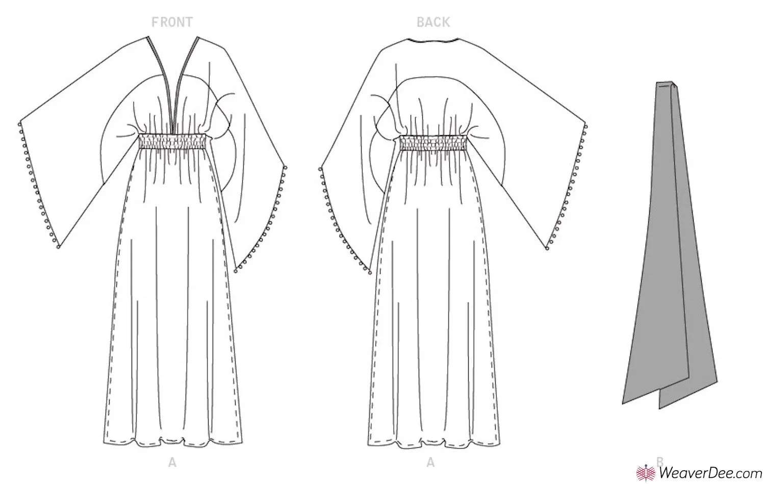 Vogue Pattern V1627 Misses' Special Occasion Dress & Sash