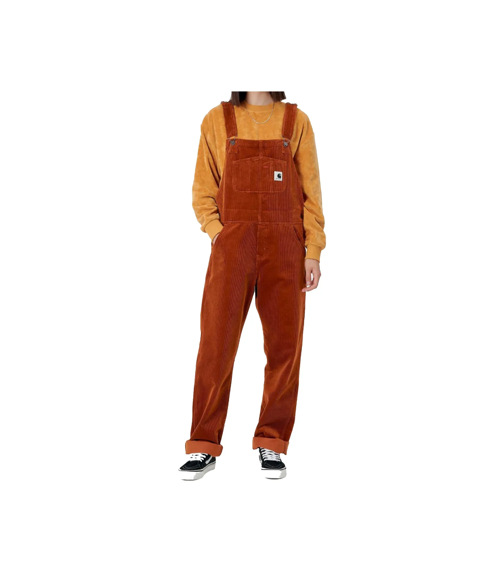 W Bib Overall Straight - Brandy
