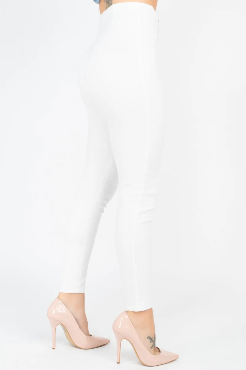 White High Waist Denim Jeans
