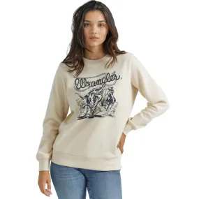 Wrangler Retro® Crew Pullover - Regular Fit Whitecap Gray- 112350129