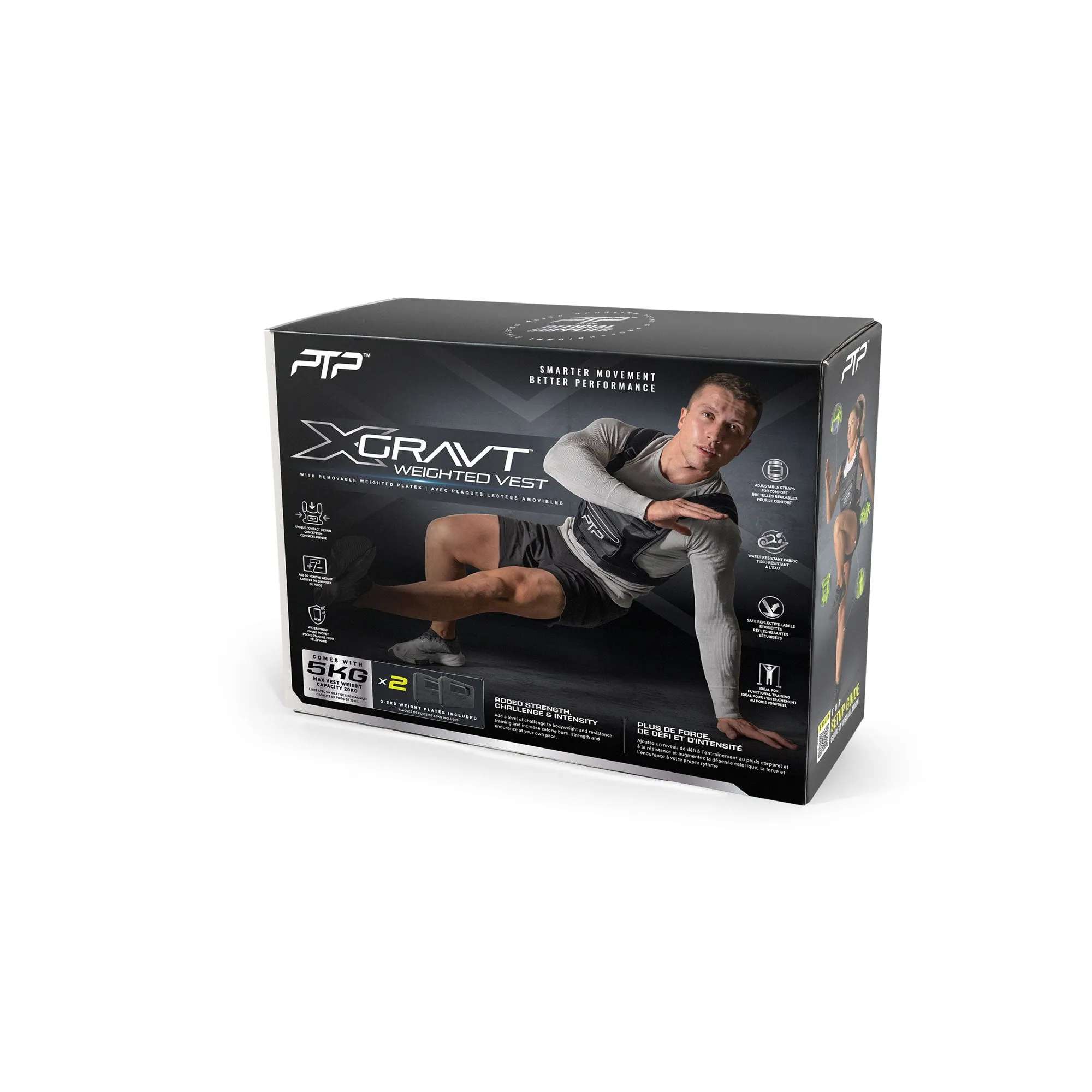 Xgravt Vest Combo - 5kg Weighted Vest for Intense Workouts