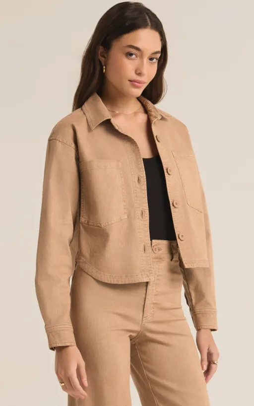 Z Supply All Day Cropped Washed Jacket