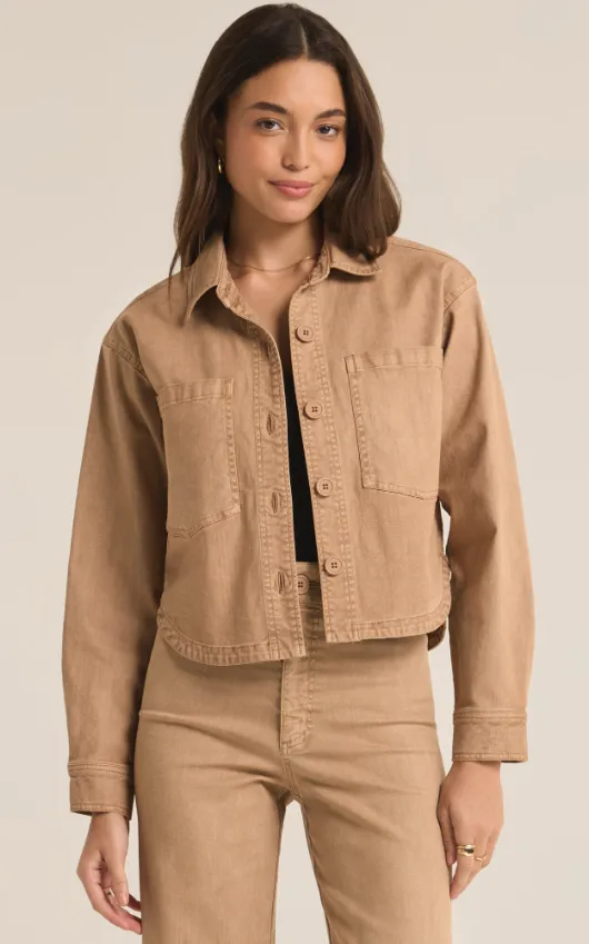 Z Supply All Day Cropped Washed Jacket