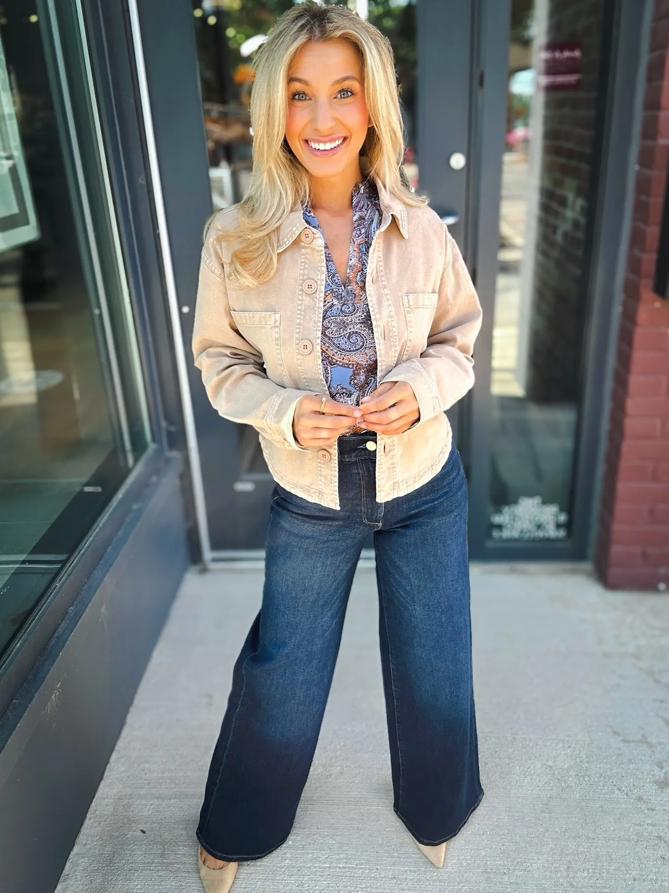 Z Supply All Day Cropped Washed Jacket