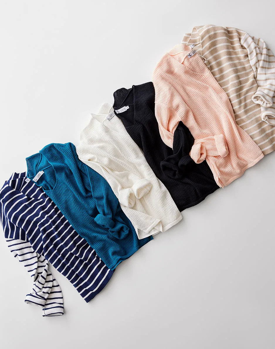 Zella Mesh Pullover: Azul