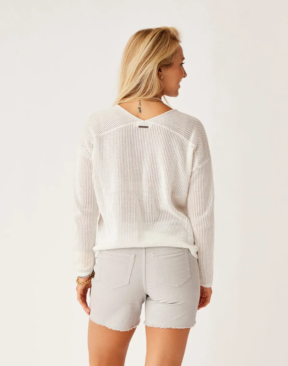 Zella Mesh Pullover: Cloud